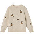 Fliink Bluse - Strik - Mahdi Pear - Sandshell