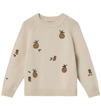 Fliink Bluse - Strik - Mahdi Pear - Sandshell