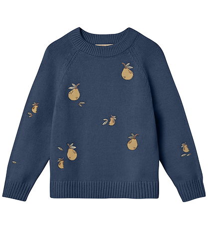 Fliink Bluse - Strik - Mahdi Pear - Insignia Blue