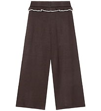 Fliink Bukser - Strik/Hulmønster - Fame Contrast - Coffee Bean/S