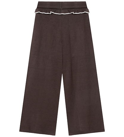 Fliink Bukser - Strik/Hulmønster - Fame Contrast - Coffee Bean/S