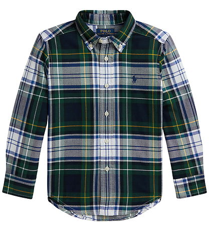 Polo Ralph Lauren Skjorte - White/Green Multi