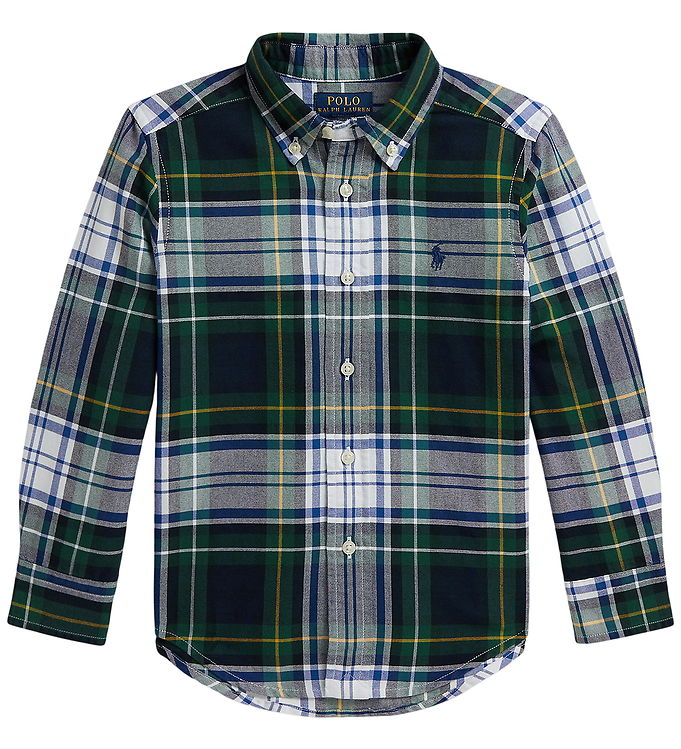 Polo Ralph Lauren Skjorte - White/Green Multi