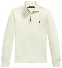 Polo Ralph Lauren Shirt m. Rits - Clubhuis Cream