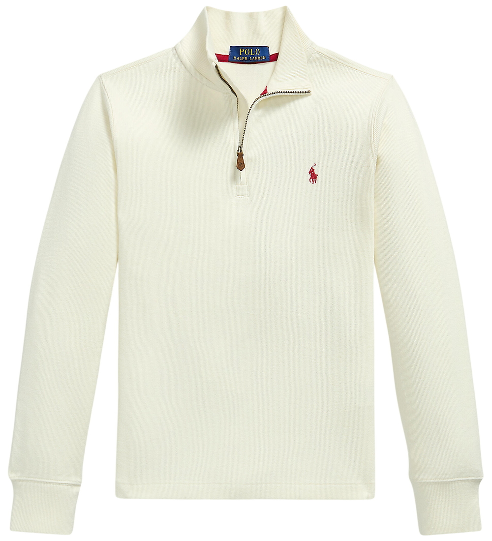 Polo Ralph Lauren Bluse m. Reißverschluss - Clubhouse Cream - Polo Ralph Lauren - 10-12 Jahre (140-152) - Blusen