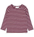 The New Siblings Bluse - TnstFro - Rib -  Elderberry Striped