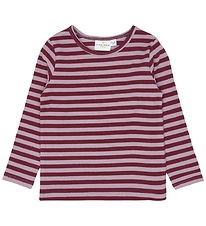 The New Siblings Bluse - TnstFro - Rib -  Elderberry Striped