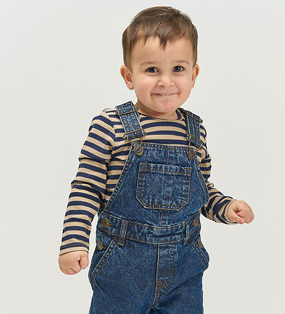 The New Siblings Bluse - TnstFro - Rib - Navy Blazer Striped