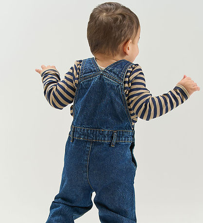 The New Siblings Bluse - TnstFro - Rib - Navy Blazer Striped