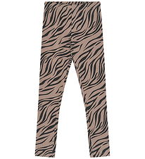 The New Leggings - TnVebra - Taupe Gray AOP