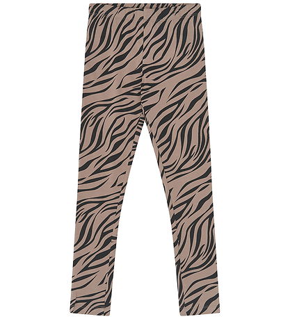 The New Leggings - TnVebra - Taupe Gray AOP