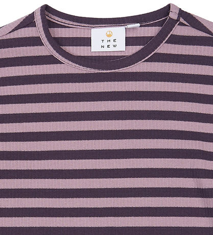 The New Bluse - TnMoore - Rib - Sweet Grape Striped