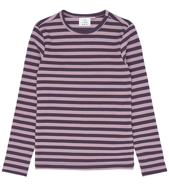The New Bluse - TnMoore - Rib - Sweet Grape Striped