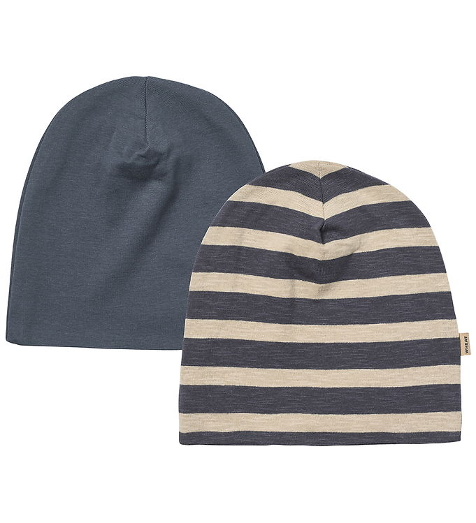 Wheat Hue - 2-pak - Aidan - Greyblue Stripe