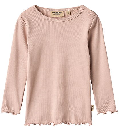 Wheat Bluser - Rib/Blonder - 2-pak - Ida - Eggplant