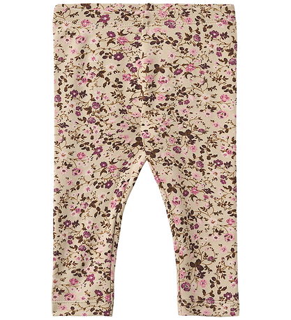 Wheat Leggings - 2-pak - Jules - Soft Sand Flower Wine
