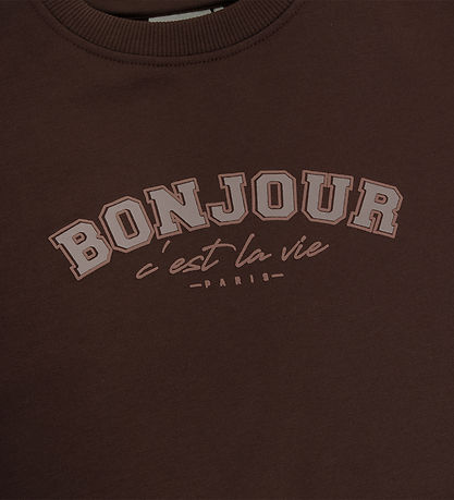 En Fant Sweatshirt - Deep Mahogany