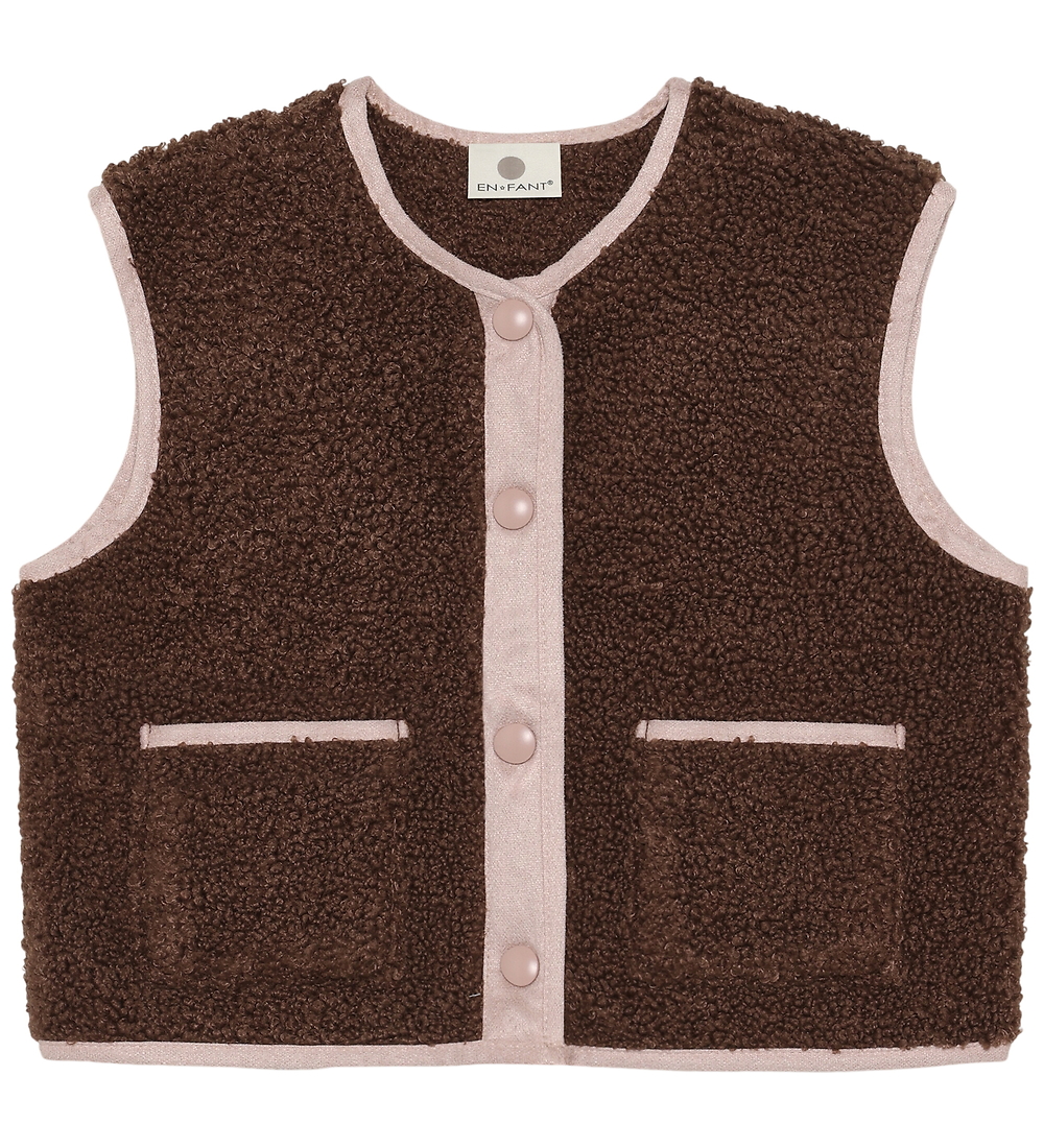 En Fant Fleeceweste - Teddy - Chestnut - En Fant - 6 Jahre (116) - Fleecejacken