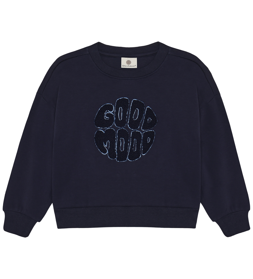 En Fant Sweatshirt - Pariser Nacht m. Print - En Fant - 8 Jahre (128) - Sweatshirts