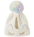 Name It Beanie - Knitted - NmfMetea - Snow White/Light Gold Ears