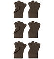 Name It Handsker - 3-pak - NmnMagic - Strik - Chocolate Chip