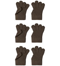 Name It Handsker - 3-pak - NmnMagic - Strik - Chocolate Chip