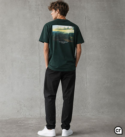 Hound T-shirt - HdAnton - Dark Green m. Print