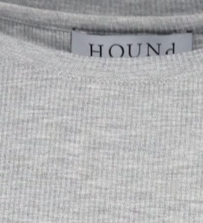 Hound Bluse - Rib - HdHope - Gråmeleret