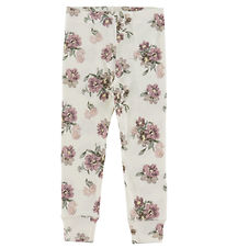 Name It Leggins - Uld - NbfWillitus - Snow White/Flower Bouquet