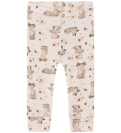 Name It Leggins - Uld - NbfWillit -Snow White/Bambi + Flower
