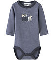 Name It Body l/æ - Uld - NbmVillit - Folkstone Gray/Animal At Wo