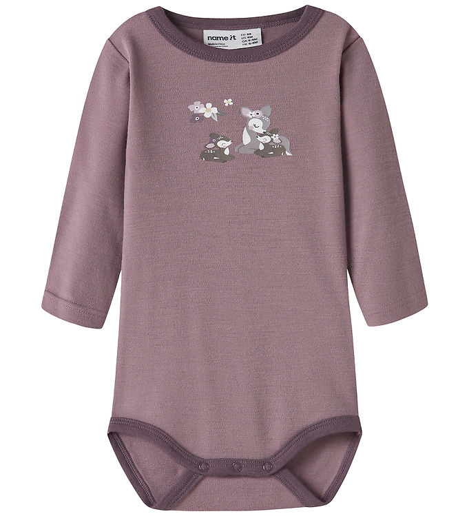 Name It Body l/æ - Uld - NbfWillit - Toadstool/Bambi + Flowers