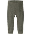 Name It Leggings - Uld/Silke - Rib - NbmWossa - Mulled Basil