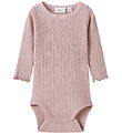 Name It Body l/æ - Uld/Silke - Rib - NbfWossa - Violet Ice