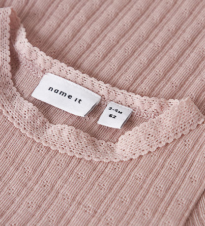 Name It Body l/æ - Uld/Silke - Rib - NbfWossa - Violet Ice