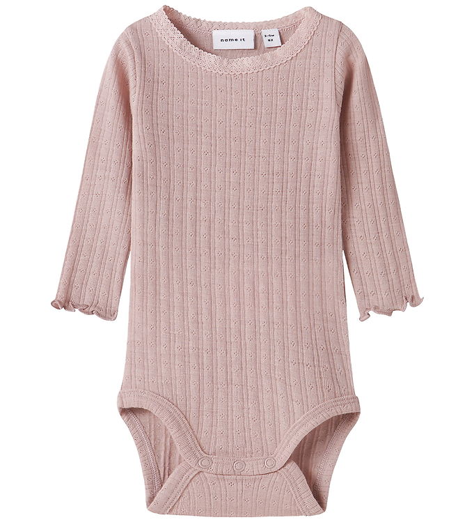 Name It Body l/æ - Uld/Silke - Rib - NbfWossa - Violet Ice