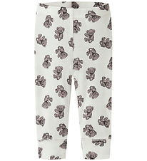 Name It Leggings - Uld - NbnWillu - Snow White/Teddy Bear