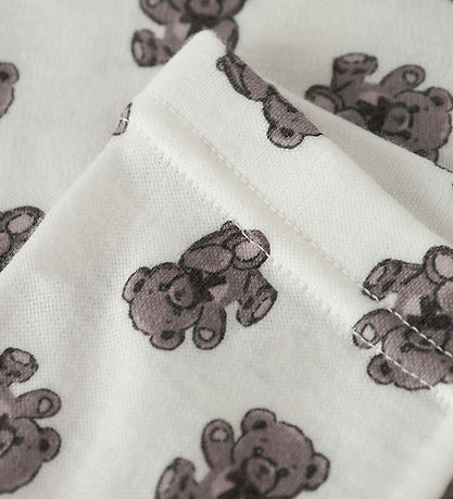 Name It Leggings - Uld - NbnWillu - Snow White/Teddy Bear