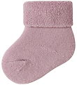 Name It Strømper - Uld - Teddy - NbnWaksi - Violet Ice
