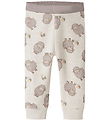 Name It Leggings - Uld/Bomuld - NbnWup - Peyote Melange/Sheep
