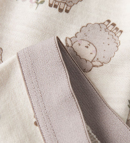 Name It Leggings - Uld/Bomuld - NbnWup - Peyote Melange/Sheep