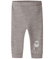 Name It Leggings - Uld/Bomuld - NbnWup - Satellite