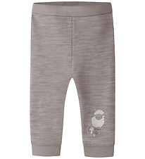 Name It Leggings - Uld/Bomuld - NbnWup - Satellite