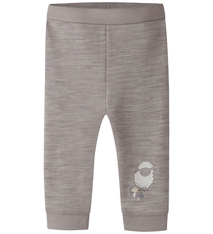 Name It Leggings - Uld/Bomuld - NbnWup - Satellite