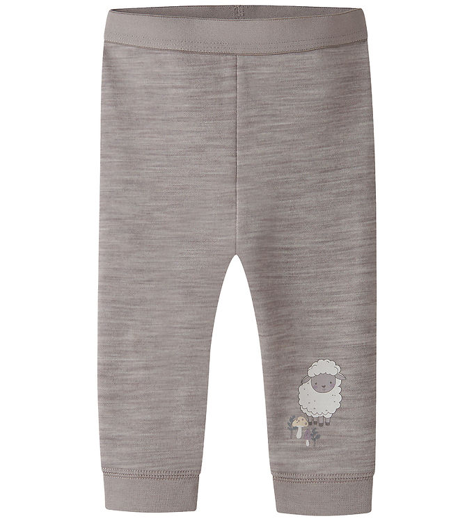 Name It Leggings - Uld/Bomuld - NbnWup - Satellite