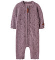 Name It Jumpsuit - Wool - Knitted - Pointelle - NbfWrilla - Toad