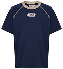 Hummel T-shirt - HmlTimmi - Raglan - Dress Blues