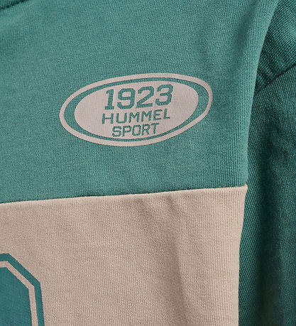 Hummel Sweatshirt - HmlTimmi - Half Zip - Blue Spruce