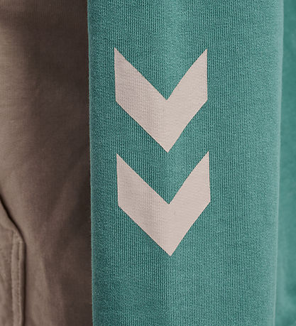 Hummel Sweatshirt - HmlTimmi - Half Zip - Blue Spruce