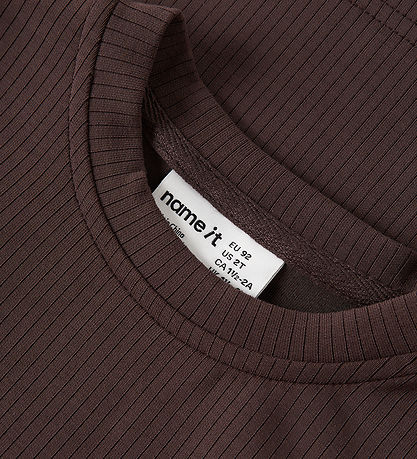 Name It Bluse - Rib - NmfNoleo - Chocolate Plum